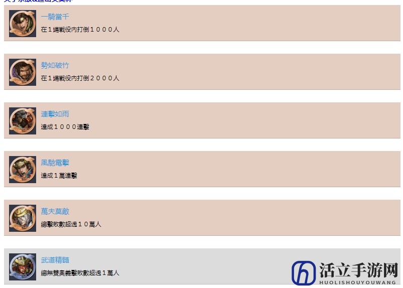 《战国无双5》连击杀敌奖杯完成心得分享