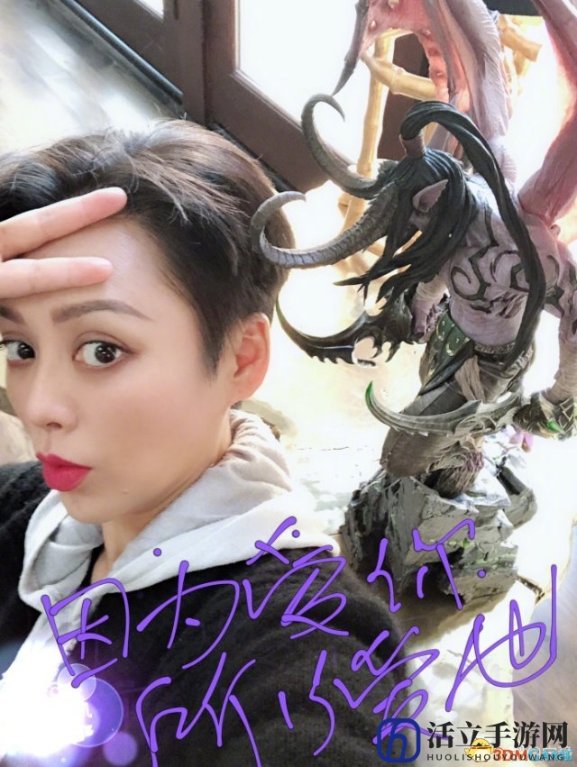 演员宁静晒伊利丹手办 隐藏的《魔兽世界》玩家?