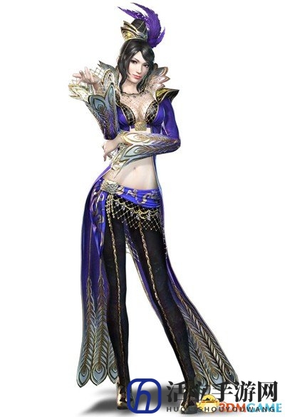 《真三国无双8》甄姬设定图公布 黑丝网袜神秘妖艳